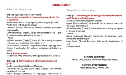 SEMINARIO NAZIONALE ICSAT 2019 La narrazione scritta, grafica e plastica dei vissuti delle tecniche della psicoterapia