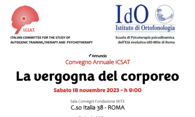 18.11.23 Convegno Annuale ICSAT “La vergogna del corporeo”
